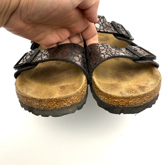 Birkenstock Arizona Metallic Stone Sandals in Bronze EU40 NARROW WIDTH US 9-9.5 - Picture 4 of 13
